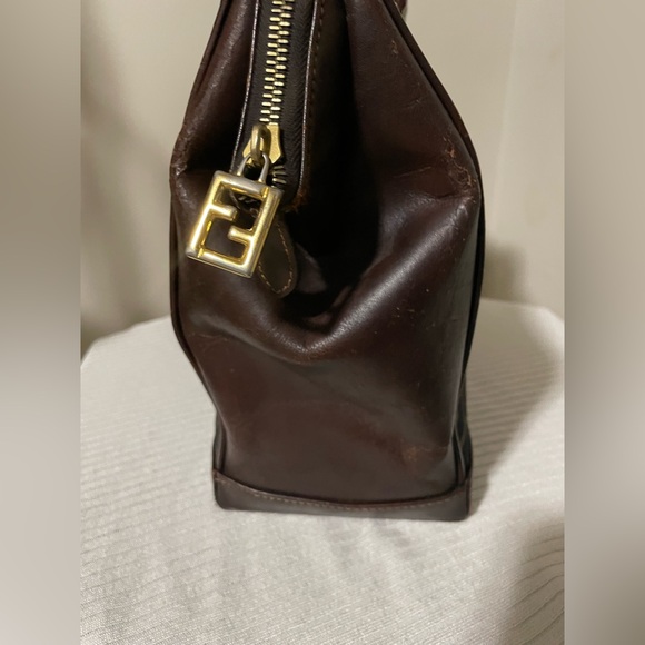 Vintage Fendi zucca canvas satchel with coa - Picture 8 of 16